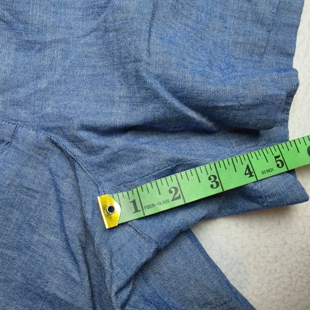 J. Crew Womens 5 Inch Classic Chambray Shorts Blue Cotton AY431 Size 6